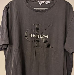 Calvin Klein This is Love Logo T-Shirt Size Large